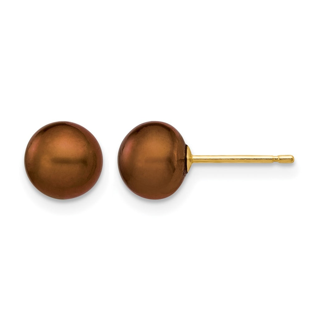 1/20 14K Gold Filled FWC Pearl Stud Post Earrings