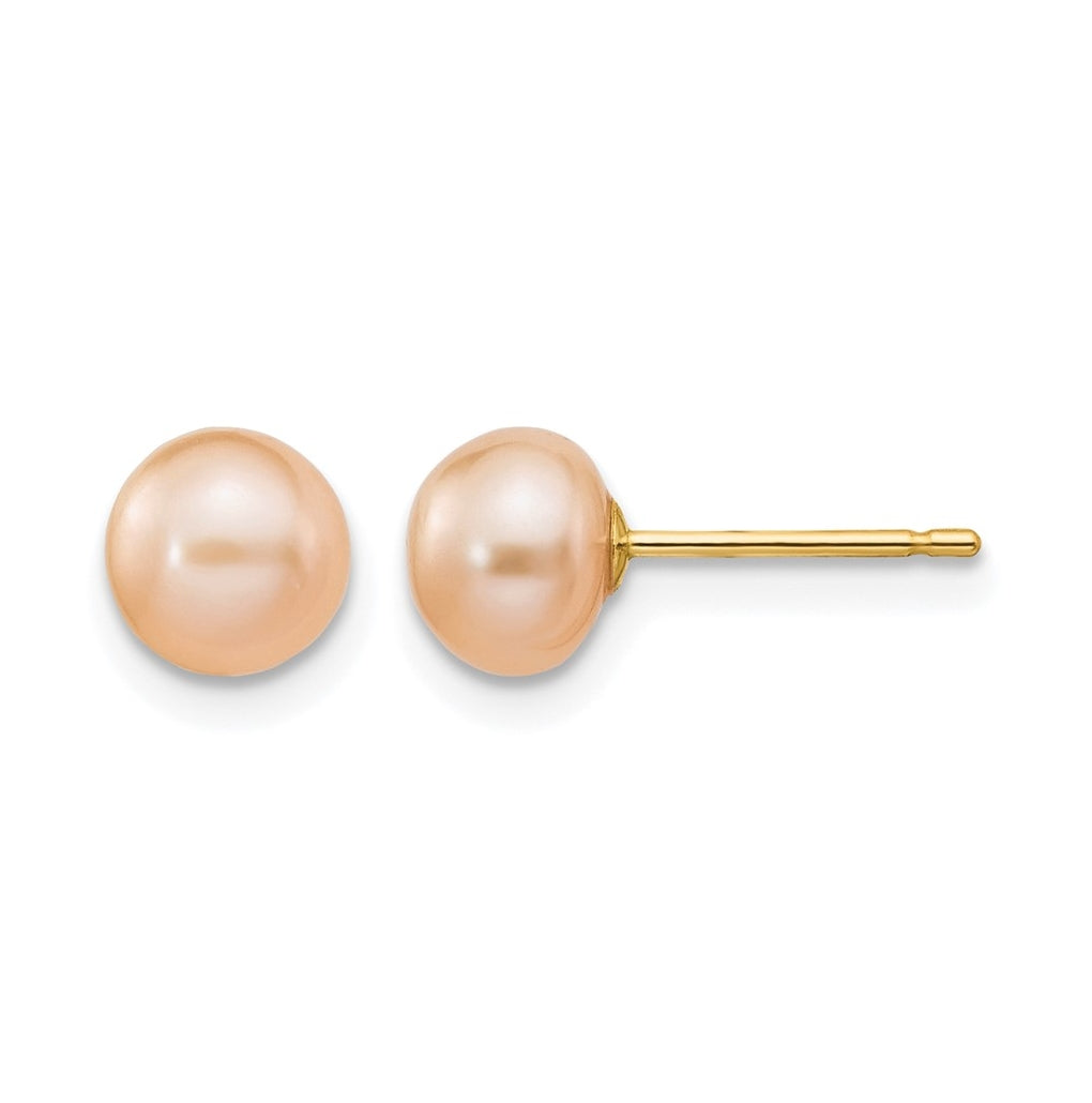 1/20 14K Gold Filled FWC Pearl Stud Post Earrings