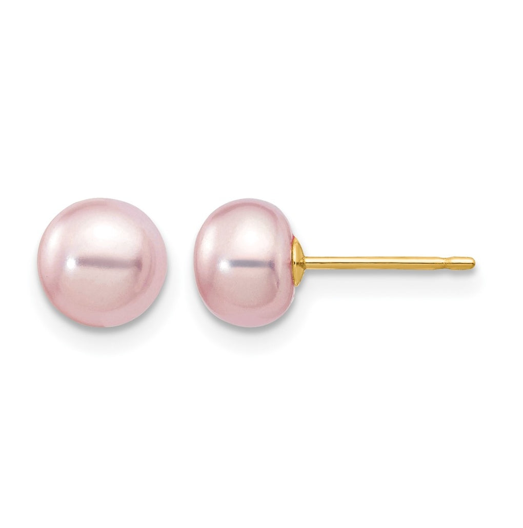 1/20 14K Gold Filled FWC Pearl Stud Post Earrings
