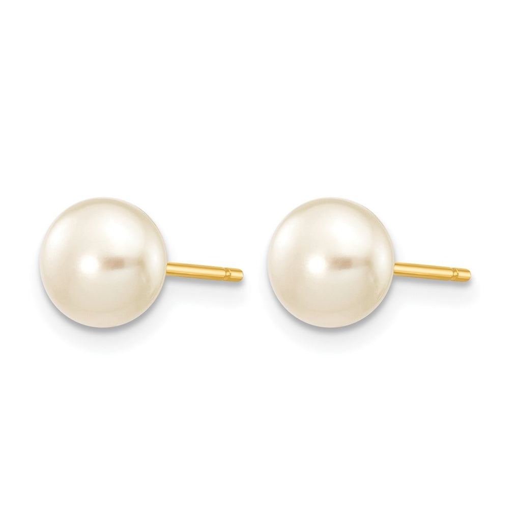1/20 14K Gold Filled FWC Pearl Stud Post Earrings
