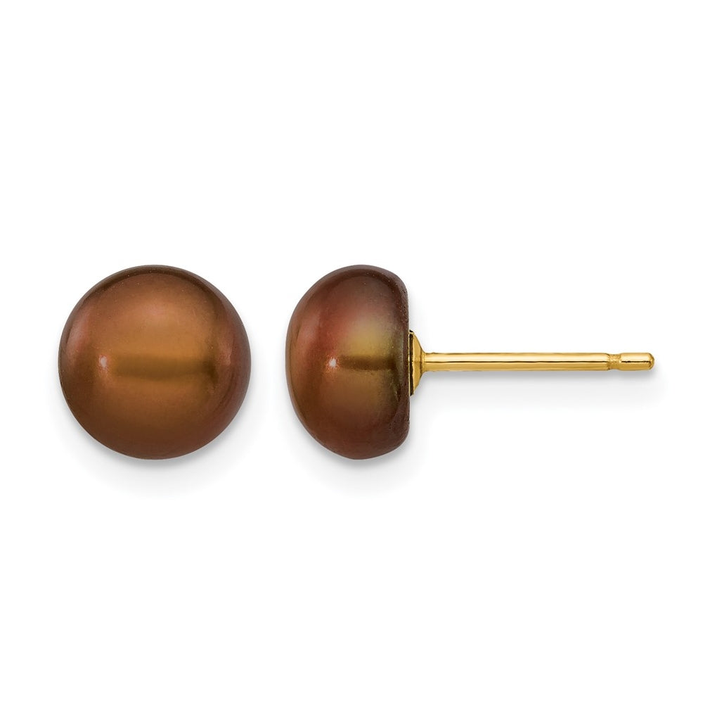 1/20 14K Gold Filled FWC Pearl Stud Post Earrings