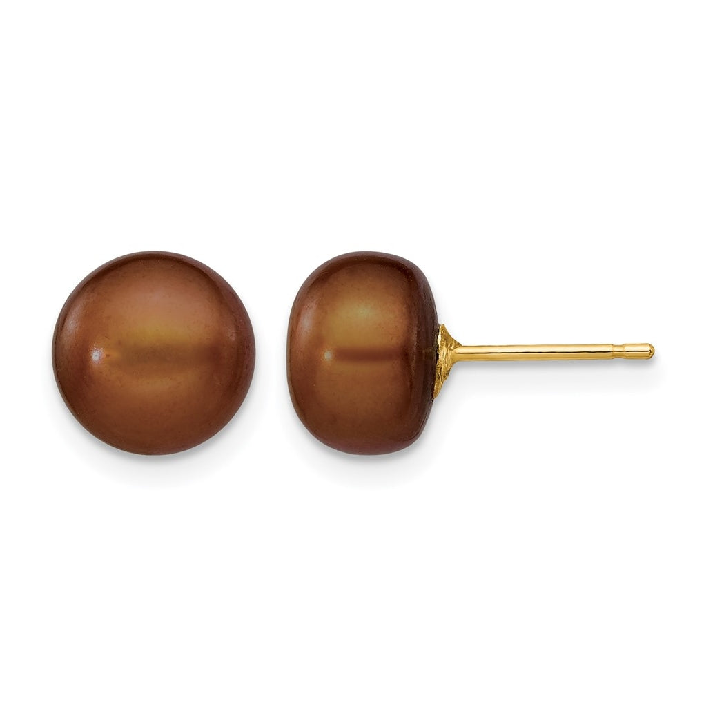 1/20 14K Gold Filled FWC Pearl Stud Post Earrings