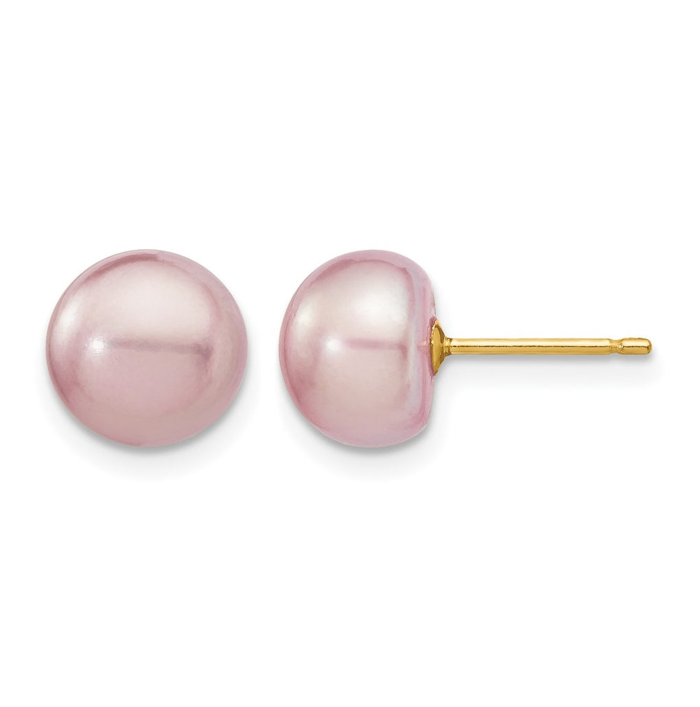 1/20 14K Gold Filled FWC Pearl Stud Post Earrings