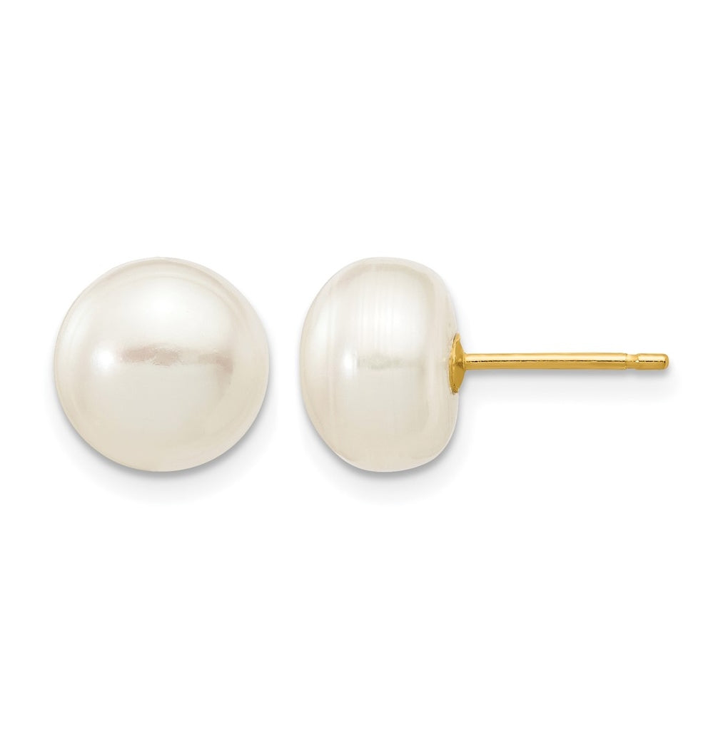 1/20 14K Gold Filled FWC Pearl Stud Post Earrings