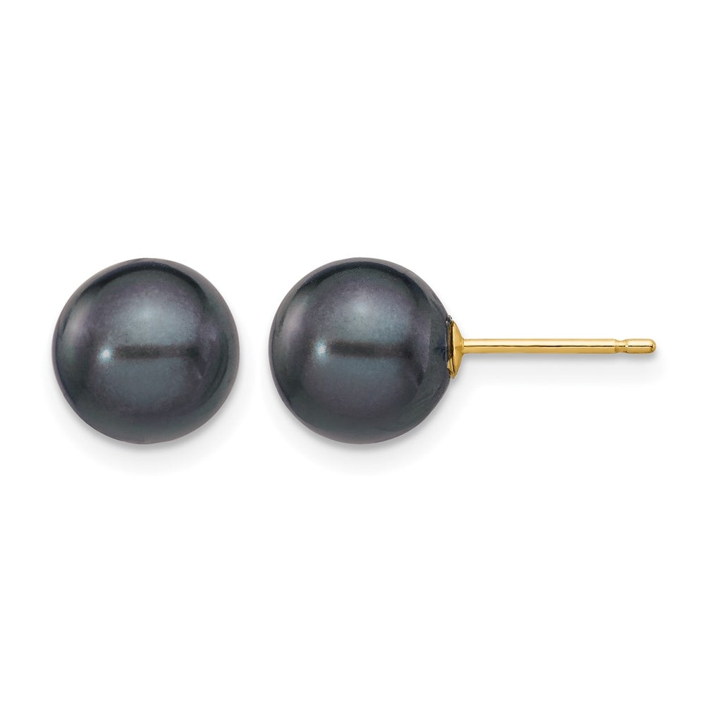 1/20 14K Gold Filled Round FWC Pearl Stud Post Earrings