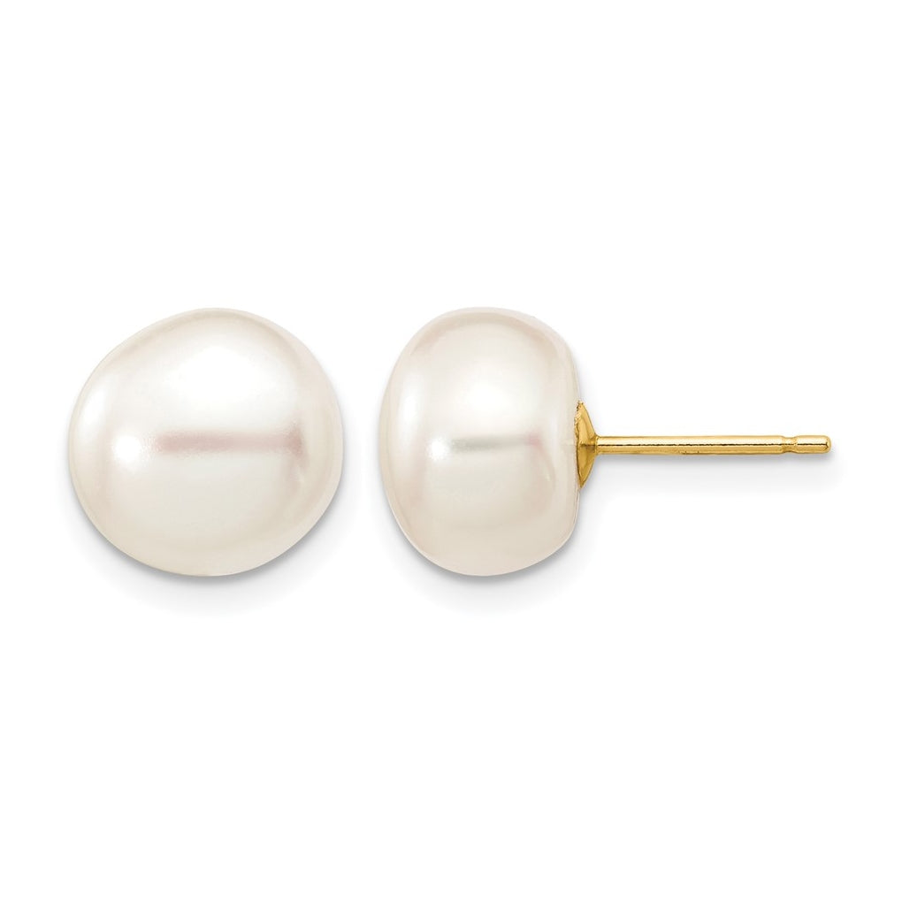 1/20 14K Gold Filled FWC Pearl Stud Post Earrings