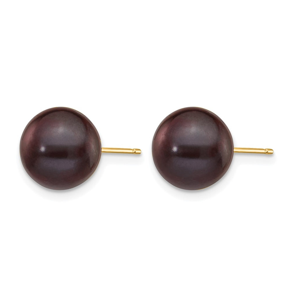 1/20 14K Gold Filled Round FWC Pearl Stud Post Earrings