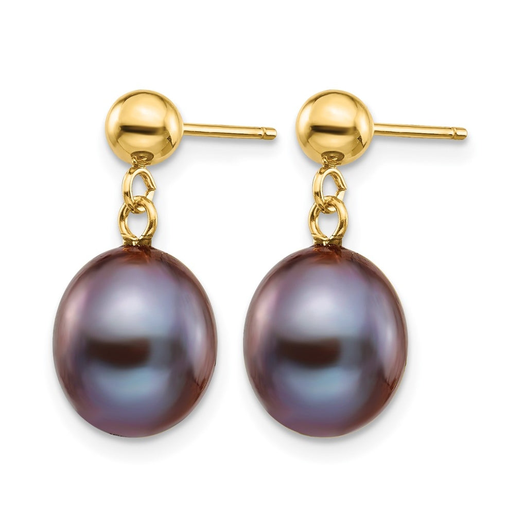 1/20 14K Gold Filled Rice FWC Pearl Post Dangle Earrings