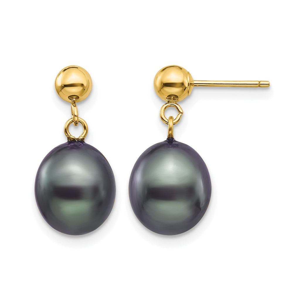 1/20 14K Gold Filled Rice FWC Pearl Post Dangle Earrings