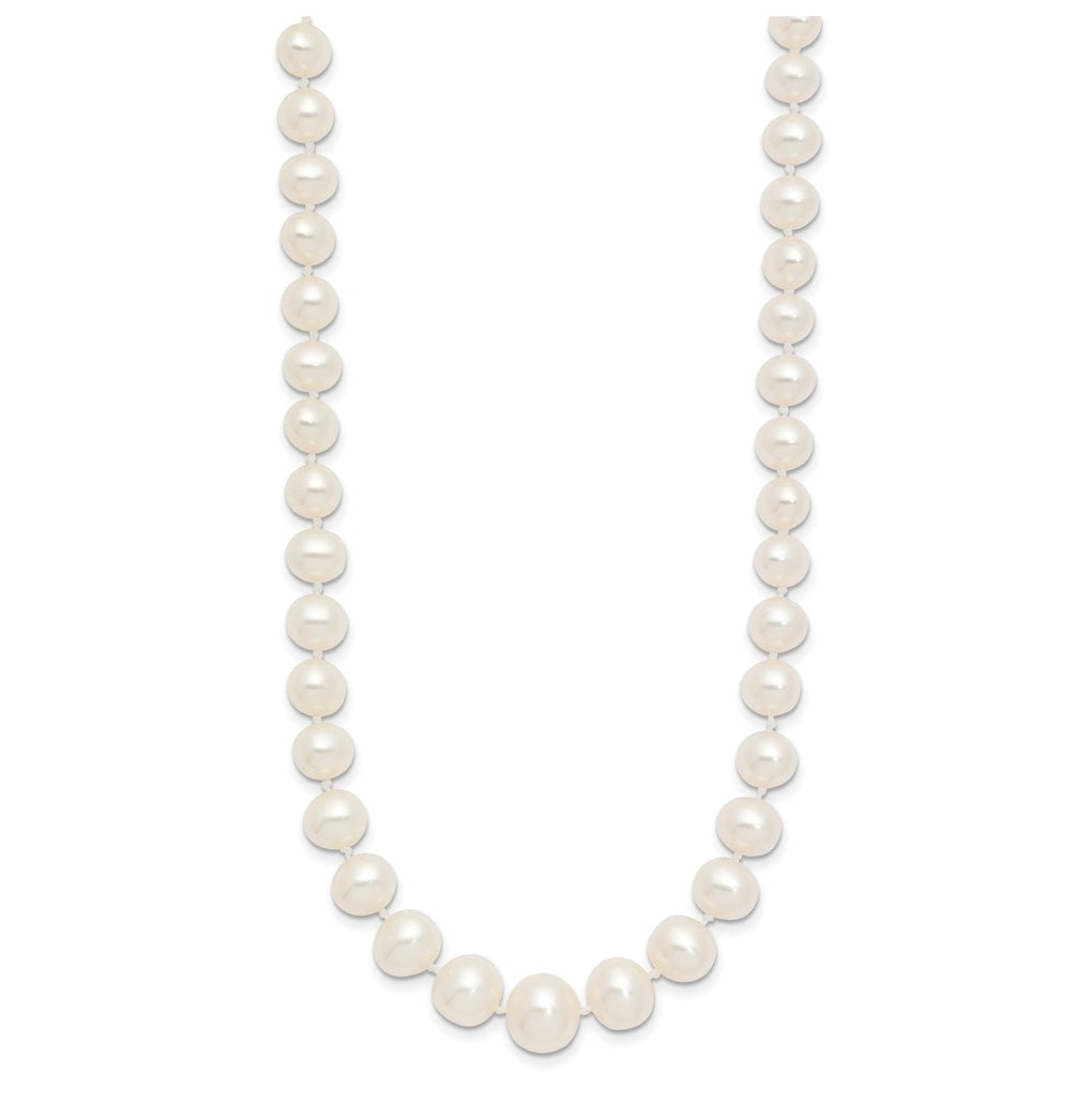 1/20 14K Gold Filled 4-8mm White Freshwater Culture Pearl Graduated 18in Necklace