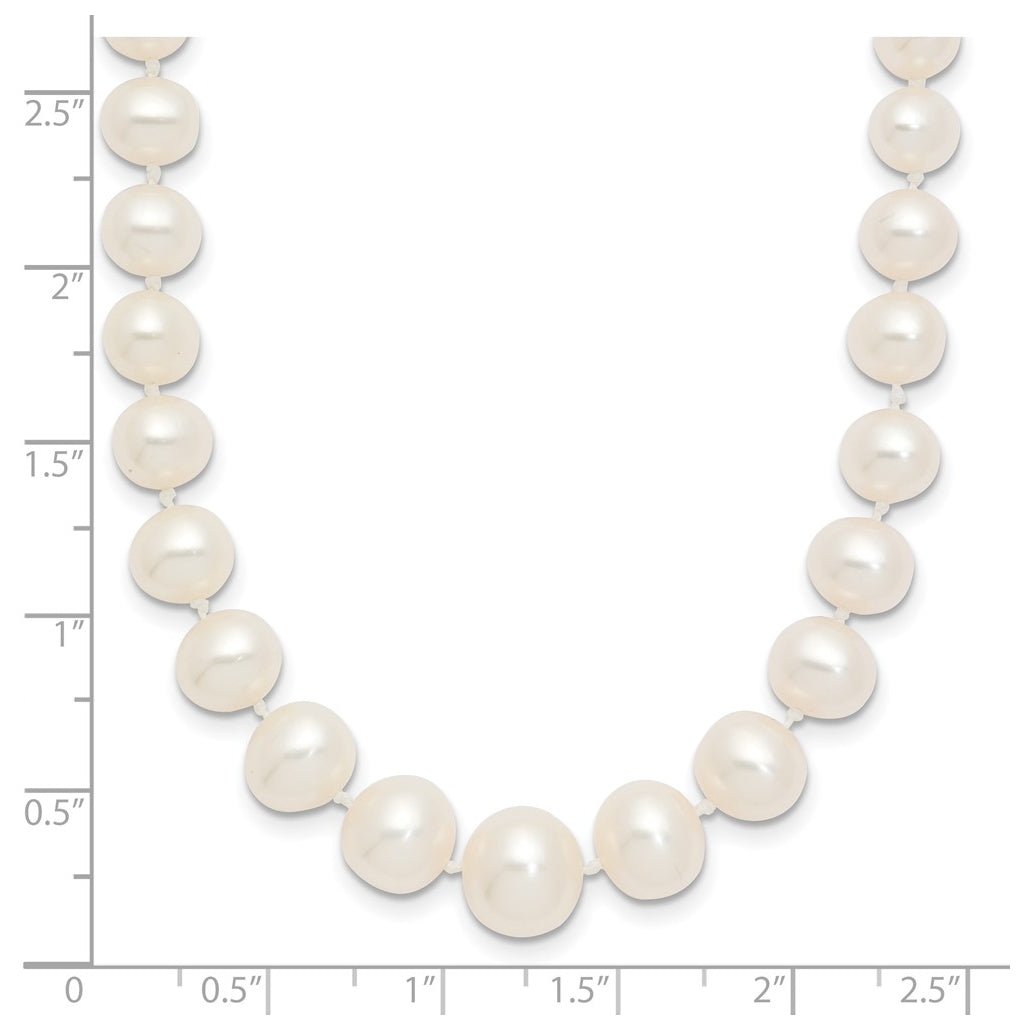 1/20 14K Gold Filled 4-8mm White Freshwater Culture Pearl Graduated 18in Necklace