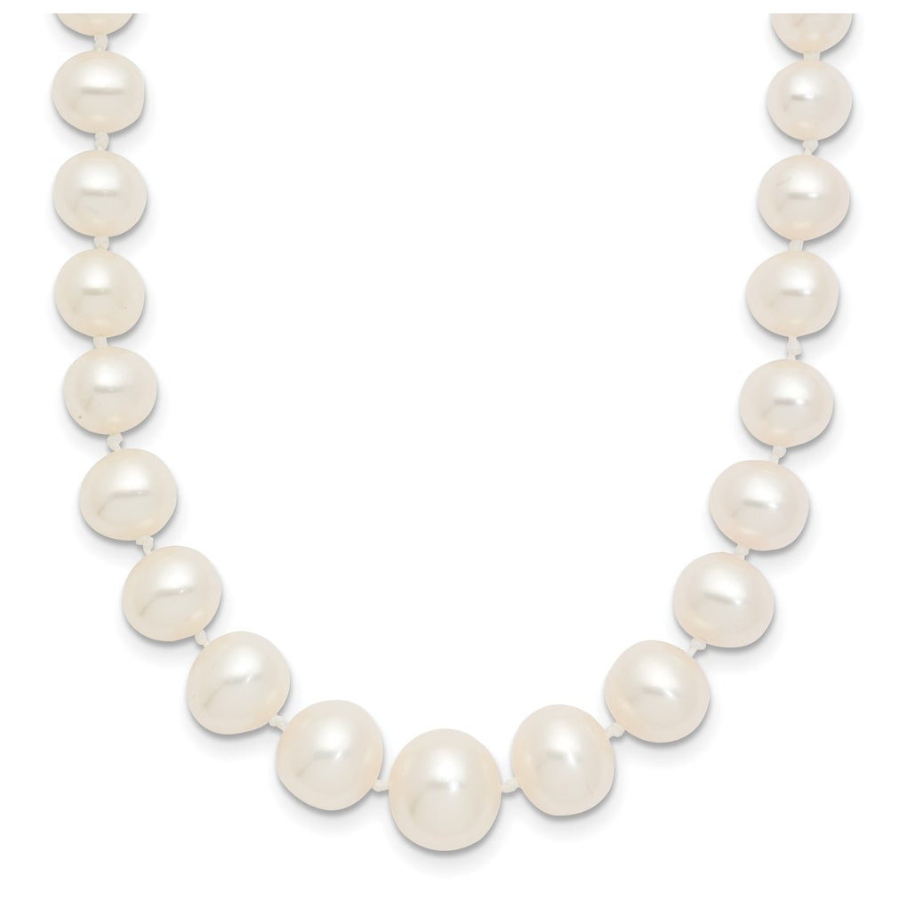 1/20 14K Gold Filled 4-8mm White Freshwater Culture Pearl Graduated 18in Necklace