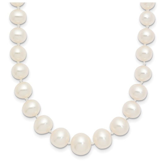 1/20 14K Gold Filled 4-8mm White Freshwater Culture Pearl Graduated 18in Necklace