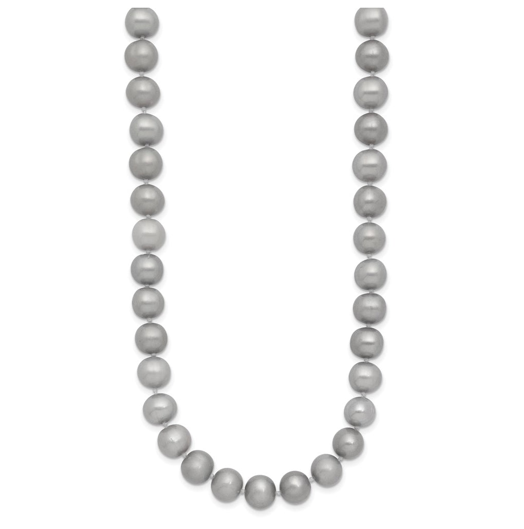 1/20 14K Gold Filled Near Round Grey FWC Pearl Necklace