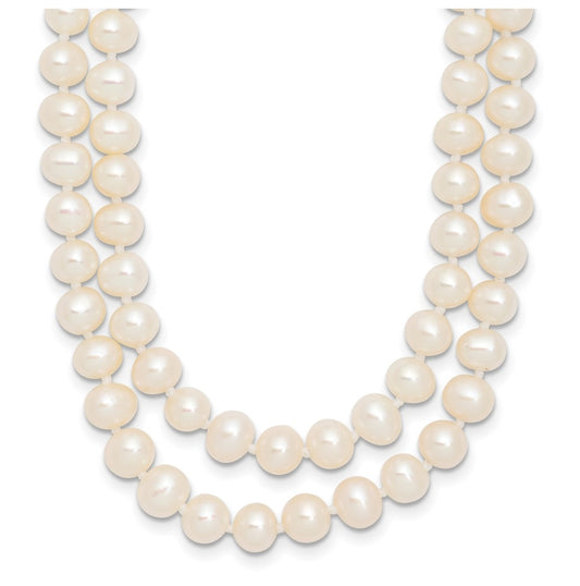 1/20 14K Gold Filled 5-6mm Near Rnd White Freshwater Culture Pearl 2-Strand 18in Necklace
