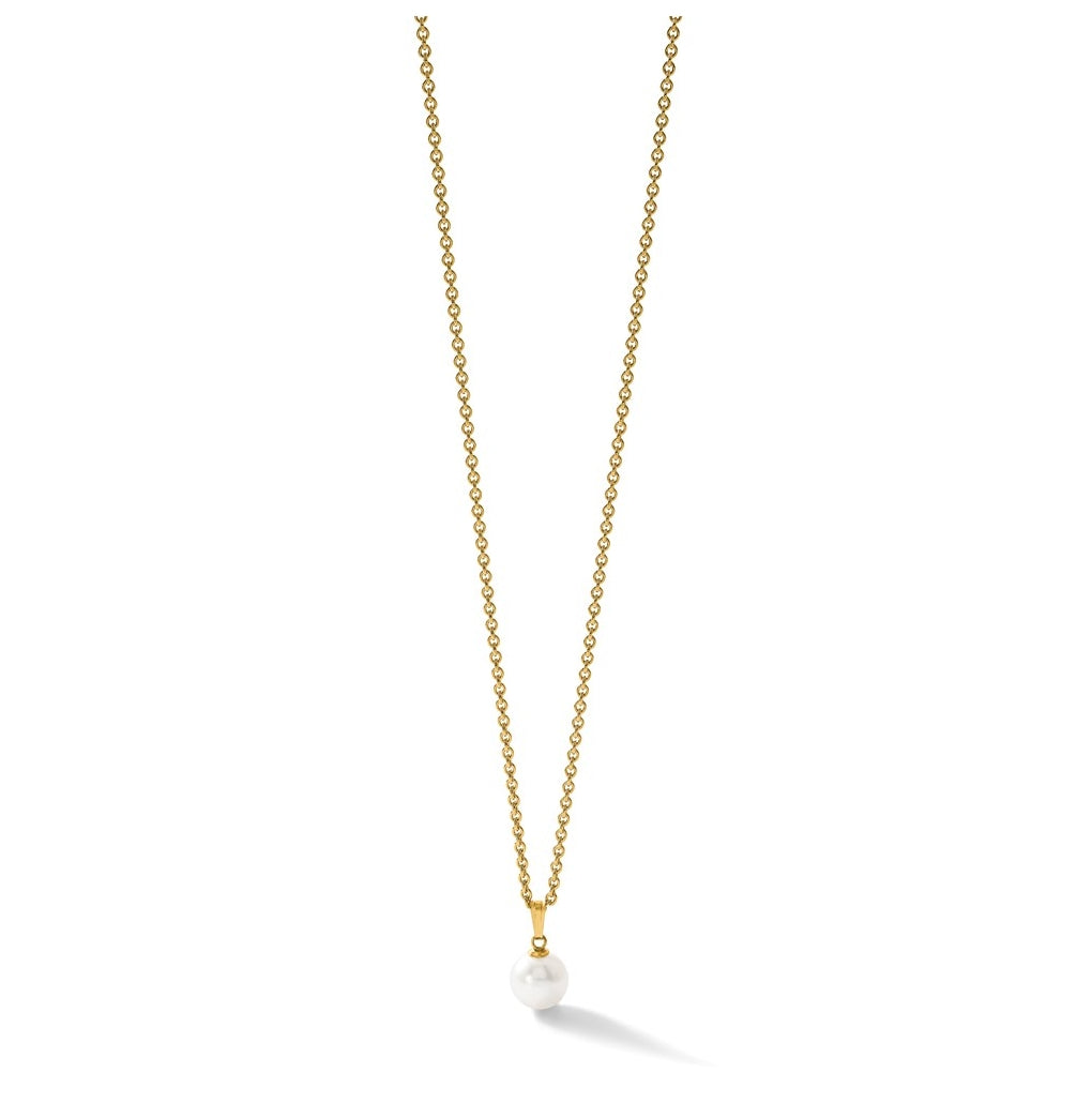 1/20 14K Gold Filled 8-9mm Round White Freshwater Culture Pearl Pendant