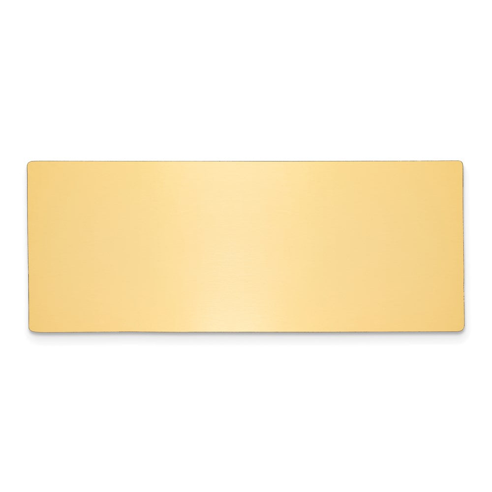 1 X 2 1/2 Polished Brass Single Plate