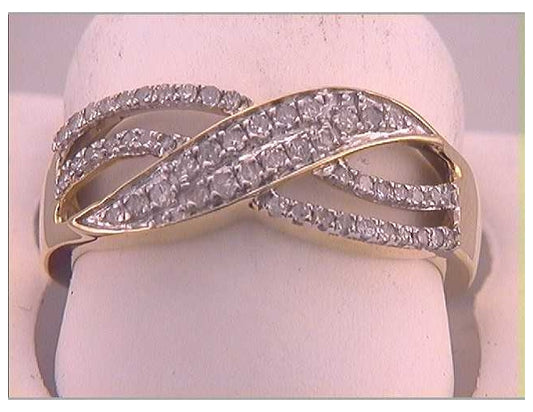 10kt Yellow Gold 1/3ctw Diamond Fashion Band