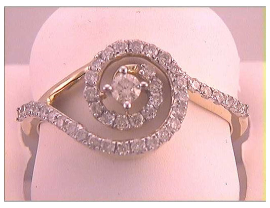 10kt Yellow Gold 1/2ctw Diamond Ring