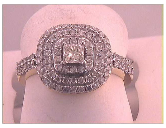 14kt Yellow Gold 1 Ctw Diamond Fashion Ring