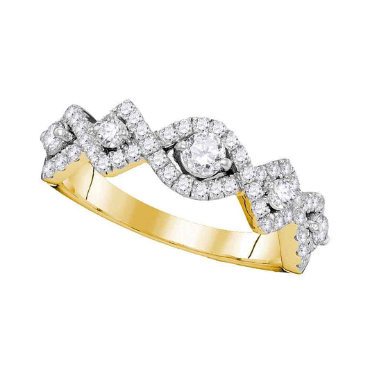 14kt Yellow Gold 7/8ctw Diamond Fashion Band