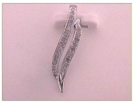 10kt White Gold 1/10ctw Diamond P1 Gift Pendant