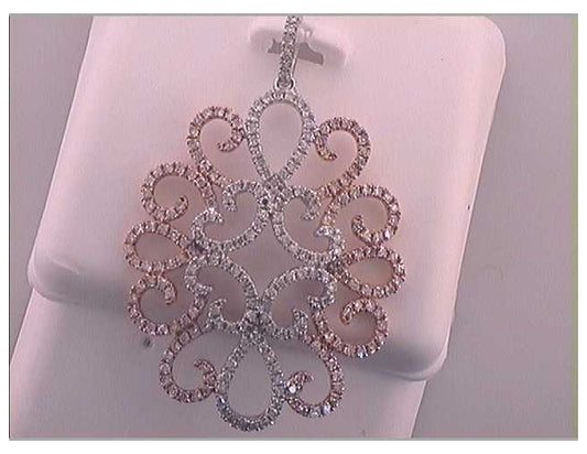 18kt White Gold 1 1/5ct-scut Gift Pendant