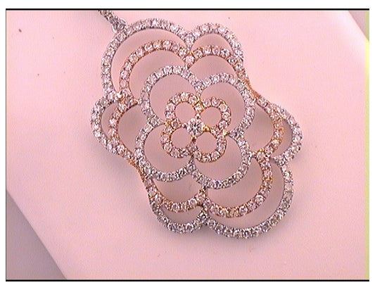 18kt White Gold 1/12ctw Diamond 1 1/4ct-scut Gift Pendant
