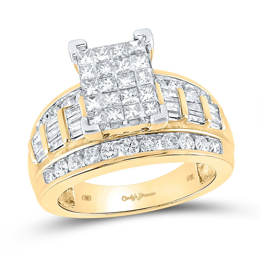 10kt Yellow Gold 1 1/2ct Diamond Cindy Ring Size 10