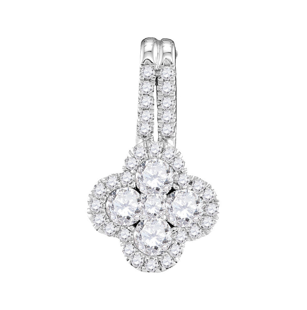 10kt White Gold 1/2ctw Diamond Fashion Pendant