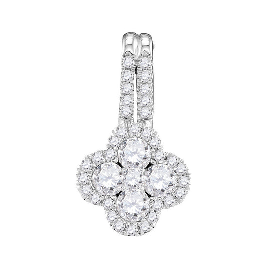 10kt White Gold 1/2ctw Diamond Fashion Pendant