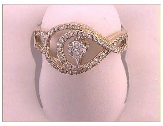 10kt Yellow Gold 1/2ctw Diamond Fashion  Twinkle Ring