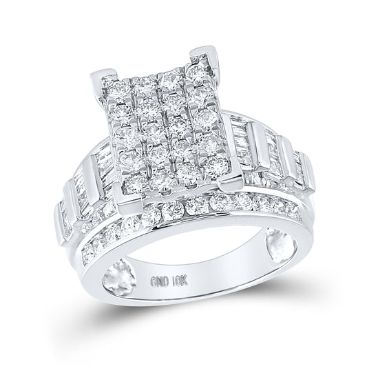 10K White Or Yellow Gold Round Diamond Bridal Wedding Engagement Ring , Womens Size: 5-10