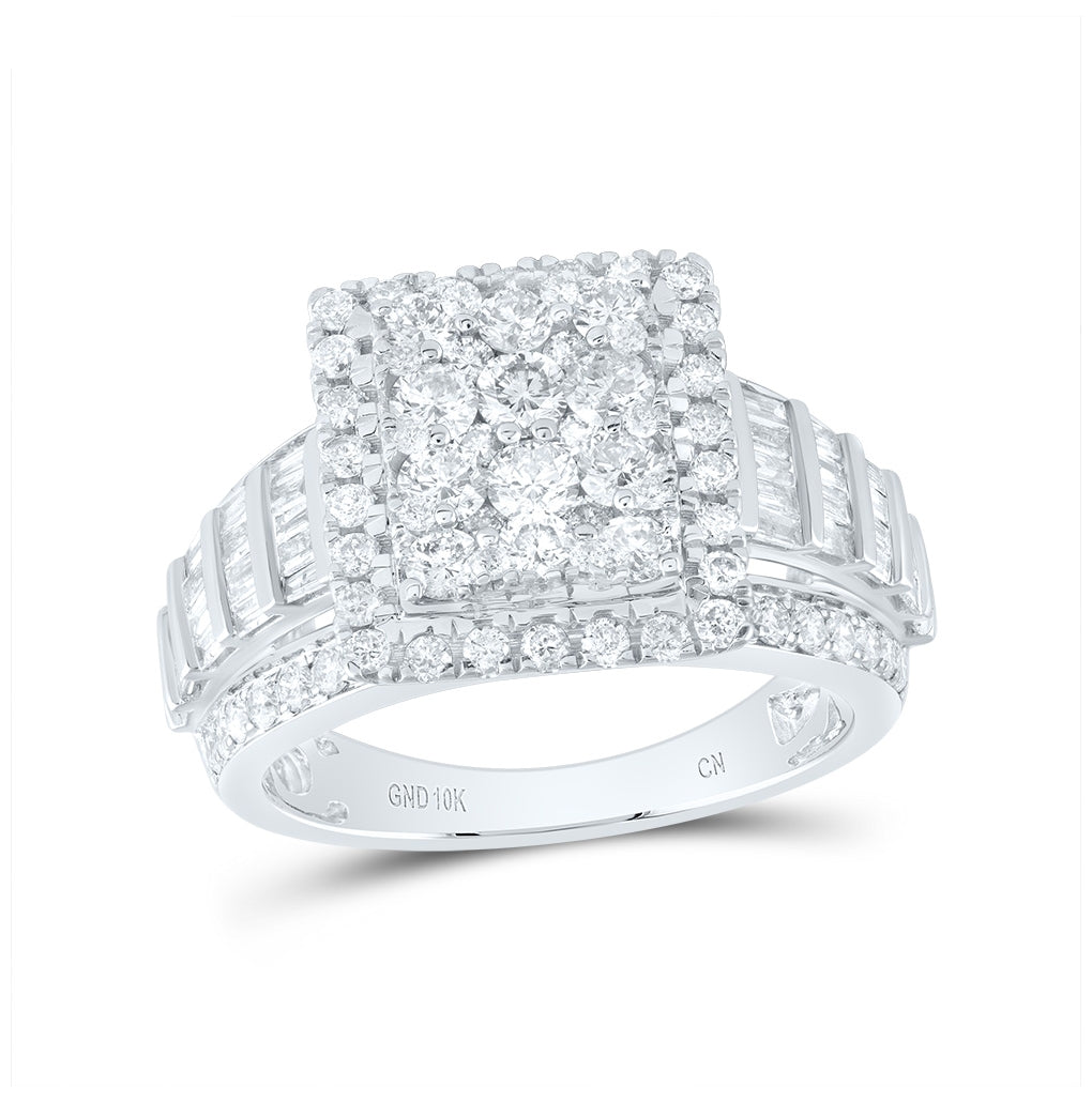 10kt White Gold 2 Cttw Diamond Ring