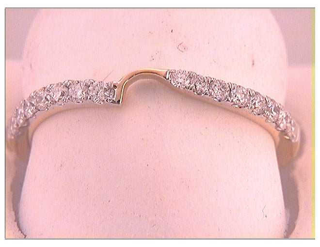 14kt Yellow Gold 1/4ctw Diamond Womens Band Certified