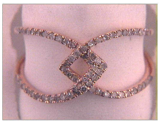 10kt Rose Gold 1/3ct Diamond Fashion Band