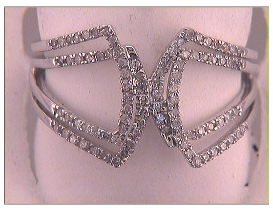 10kt White Gold 1/4ct Diamond Fashion Band