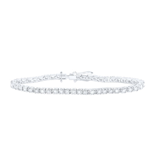 Sterling Silver 1ctw Diamond Fashion Bracelet