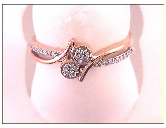 10kt Rose Gold 1/10ct Diamond Cn Fashion Ring