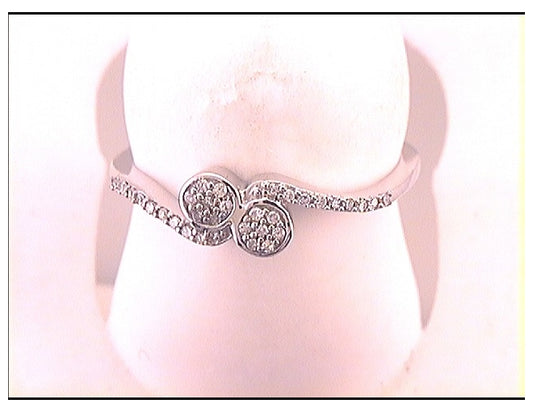10kt White Gold 1/10ct Diamond Cn Fashion Ring