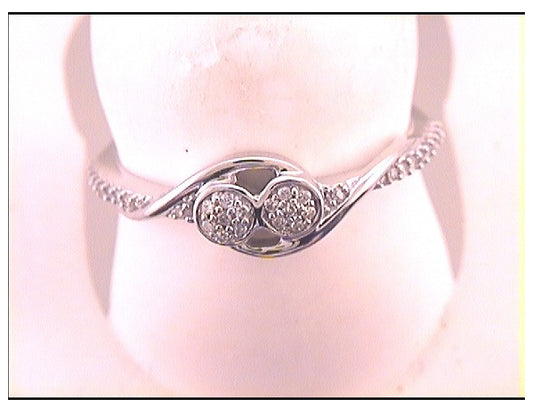 10kt White Gold 1/10ct. Diamond Cn Fashion Ring