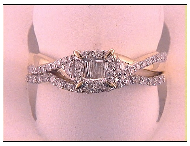 10kt Yellow Gold 1/2ct Diamond Bridal Set