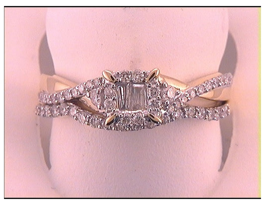 10kt Yellow Gold 1/2ct Diamond Bridal Set