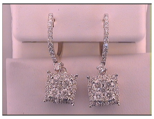 14kt Yellow Gold 1 1/2ct Diamond Fashion Dangling Earring