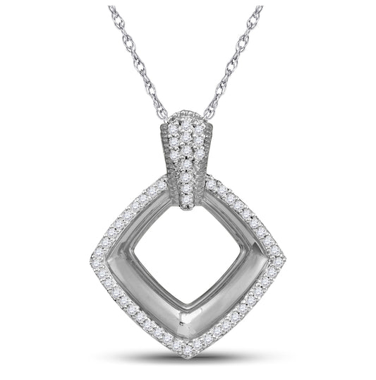10kt White Gold 1/6ct. Diamond Gift Pendant