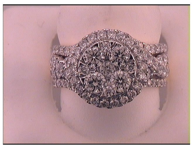 14kt Yellow Gold 2 1/2ct Diamond Bridal Ring