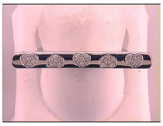 10kt White Gold 1/6ctw Diamond Cn Ring