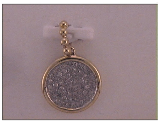 10kt Yellow Gold 1/6ctw Diamond Fashion Circle Pendant