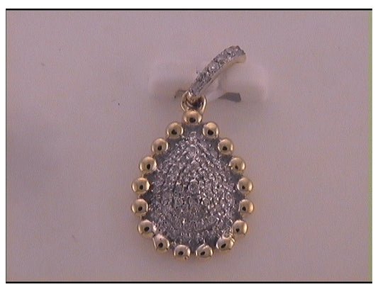 10kt Yellow Gold 1/12ctw Diamond Pendant