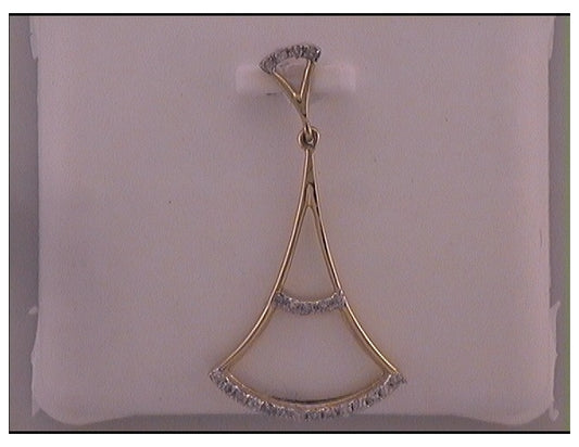 10kt Yellow Gold 1/12ctw Diamond Cn  Fashion  Pendant